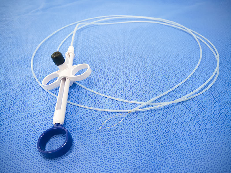 Equipment used for a colon polypectomy